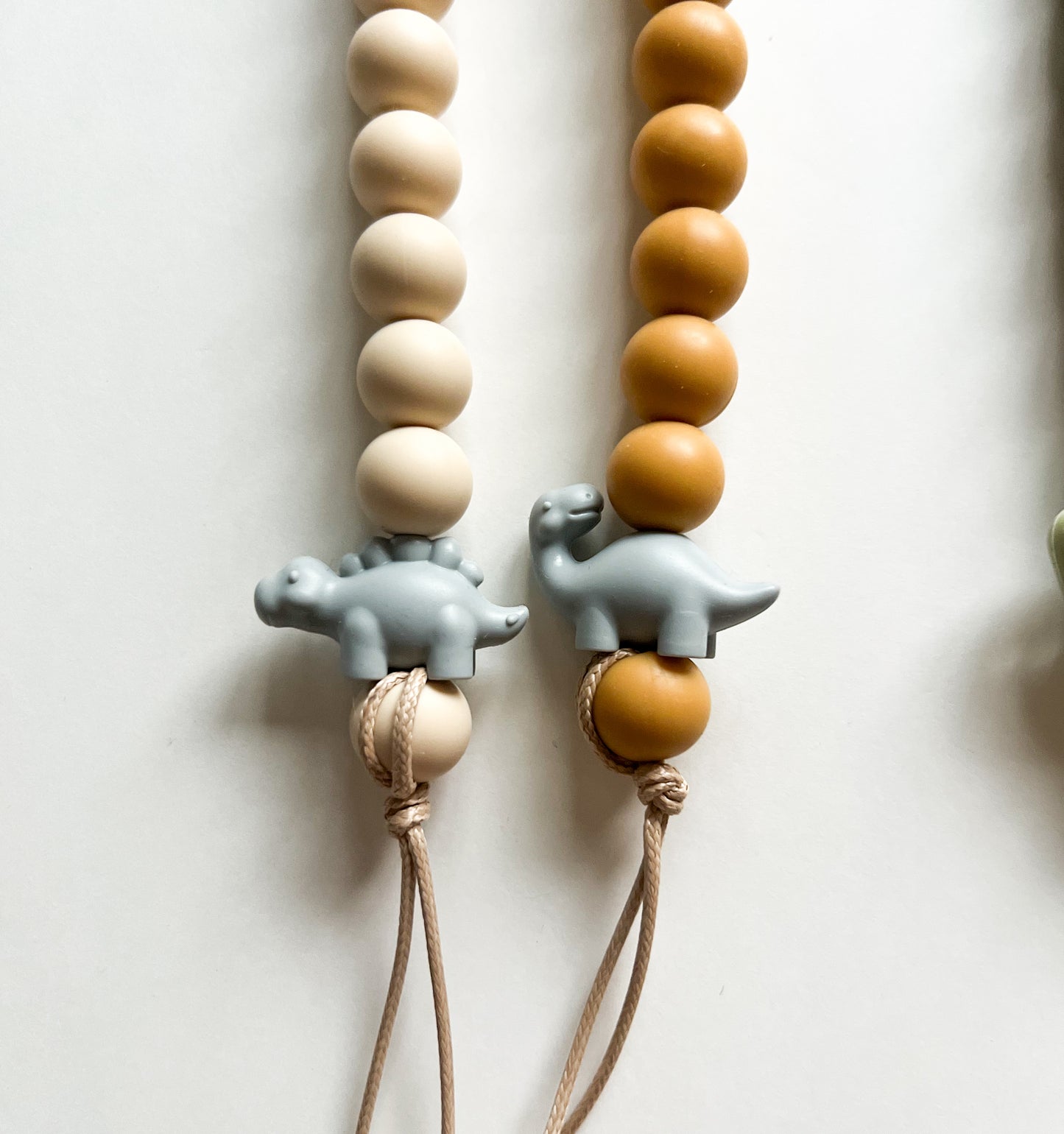 Personalized Dino Dummy Clip & Teething Ring Bundle