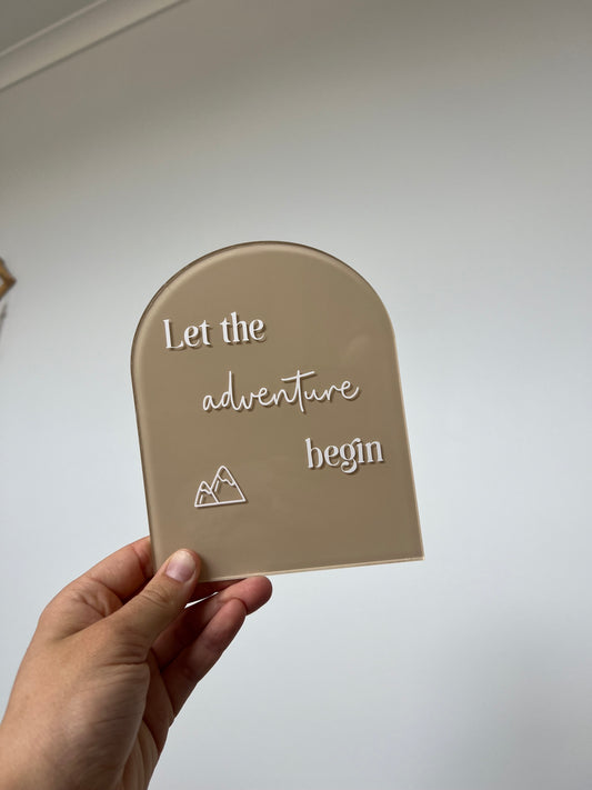‘Let the adventure begin’ pregnancy announcement