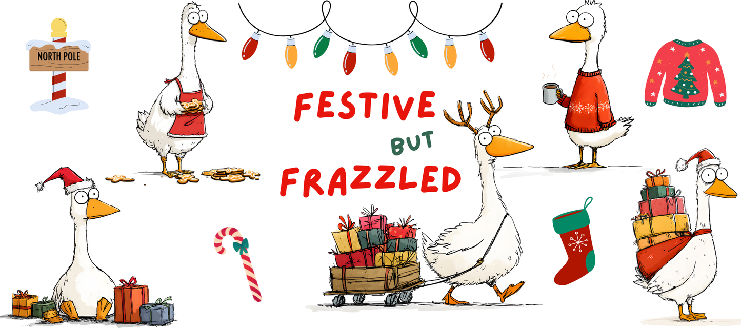 'Frazzled goose mum' Christmas cup