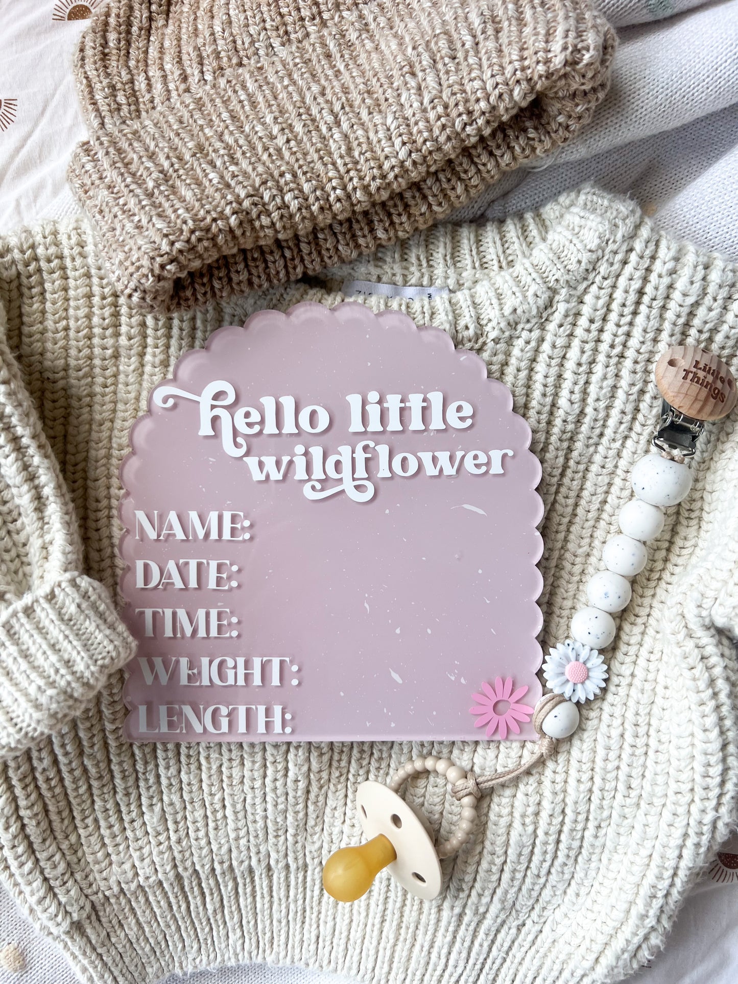 Scalloped Arch Birth Detail plaque