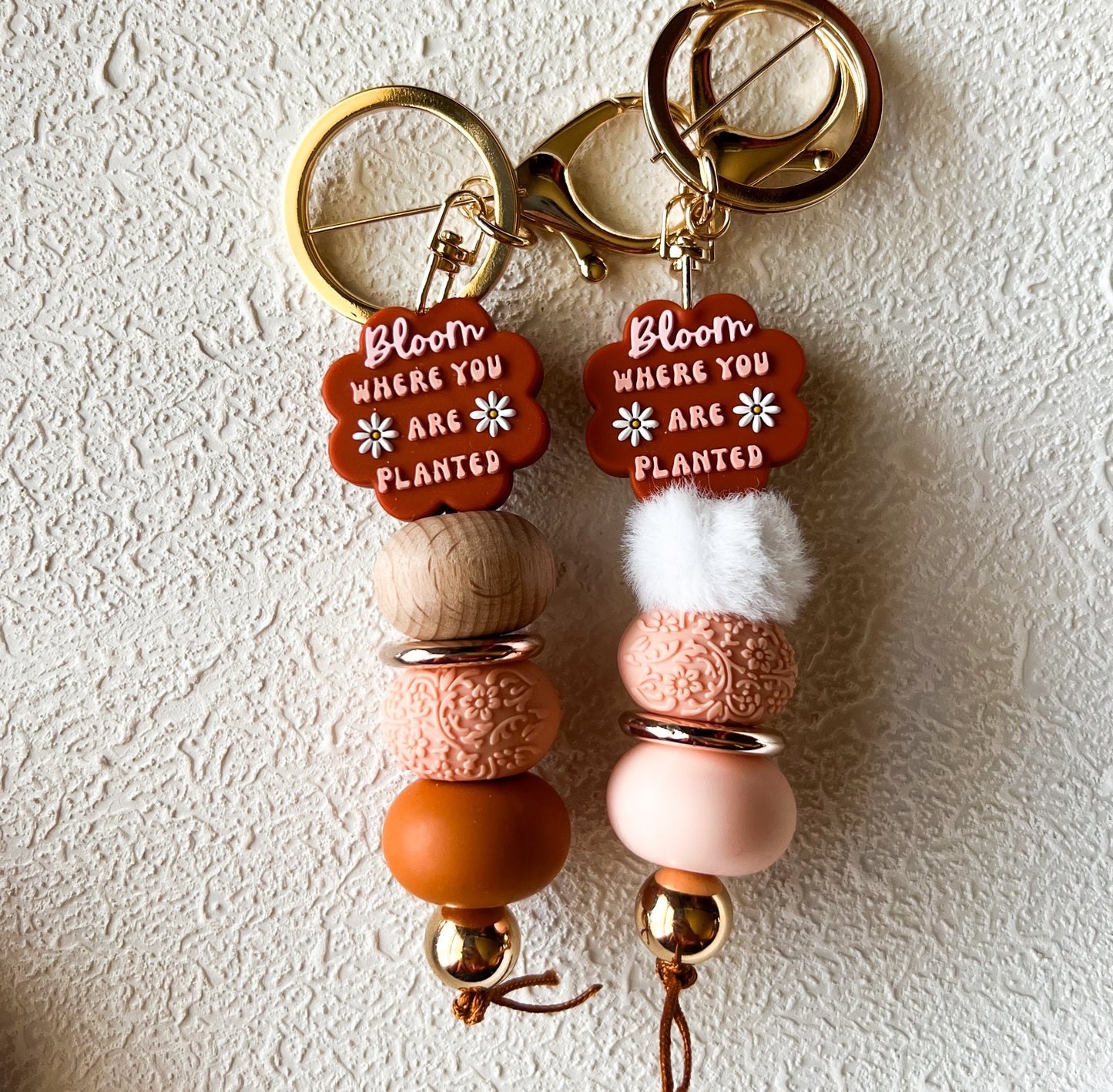 'Bloom Where You Are Planted' Keychains
