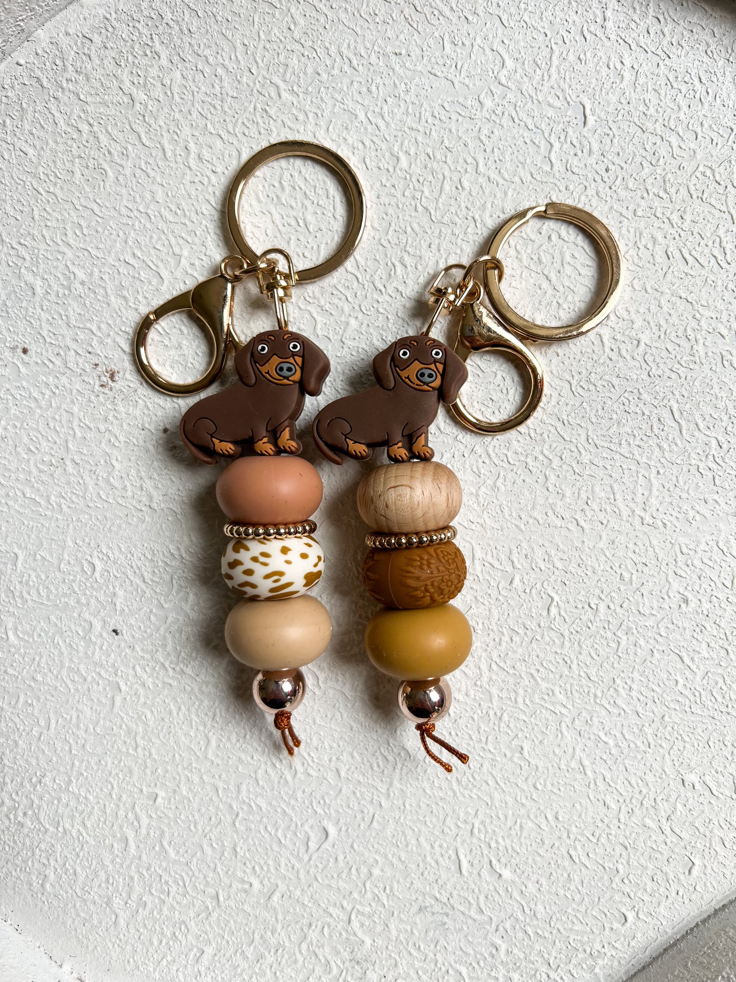 Chocolate Dachshund Keychain