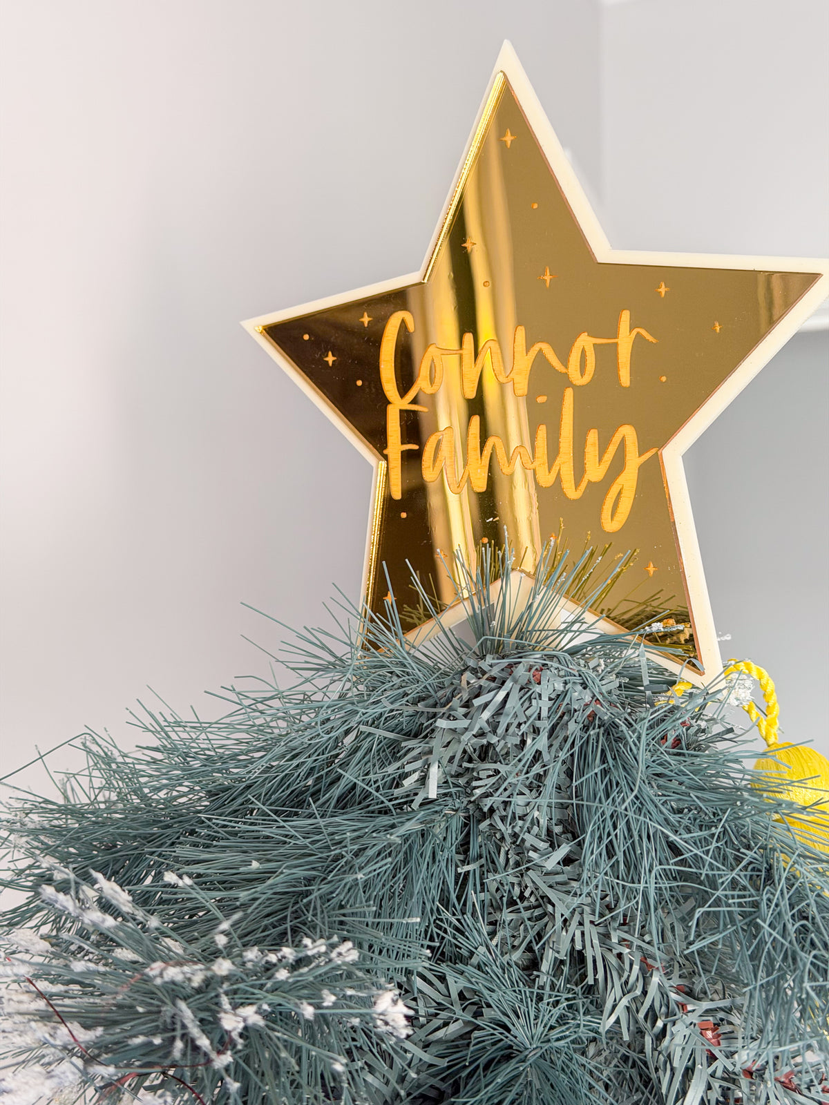 Our Merry Little Tree Topper- Personalised Tree Topper