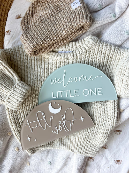 Semi Circle Birth Annoucement