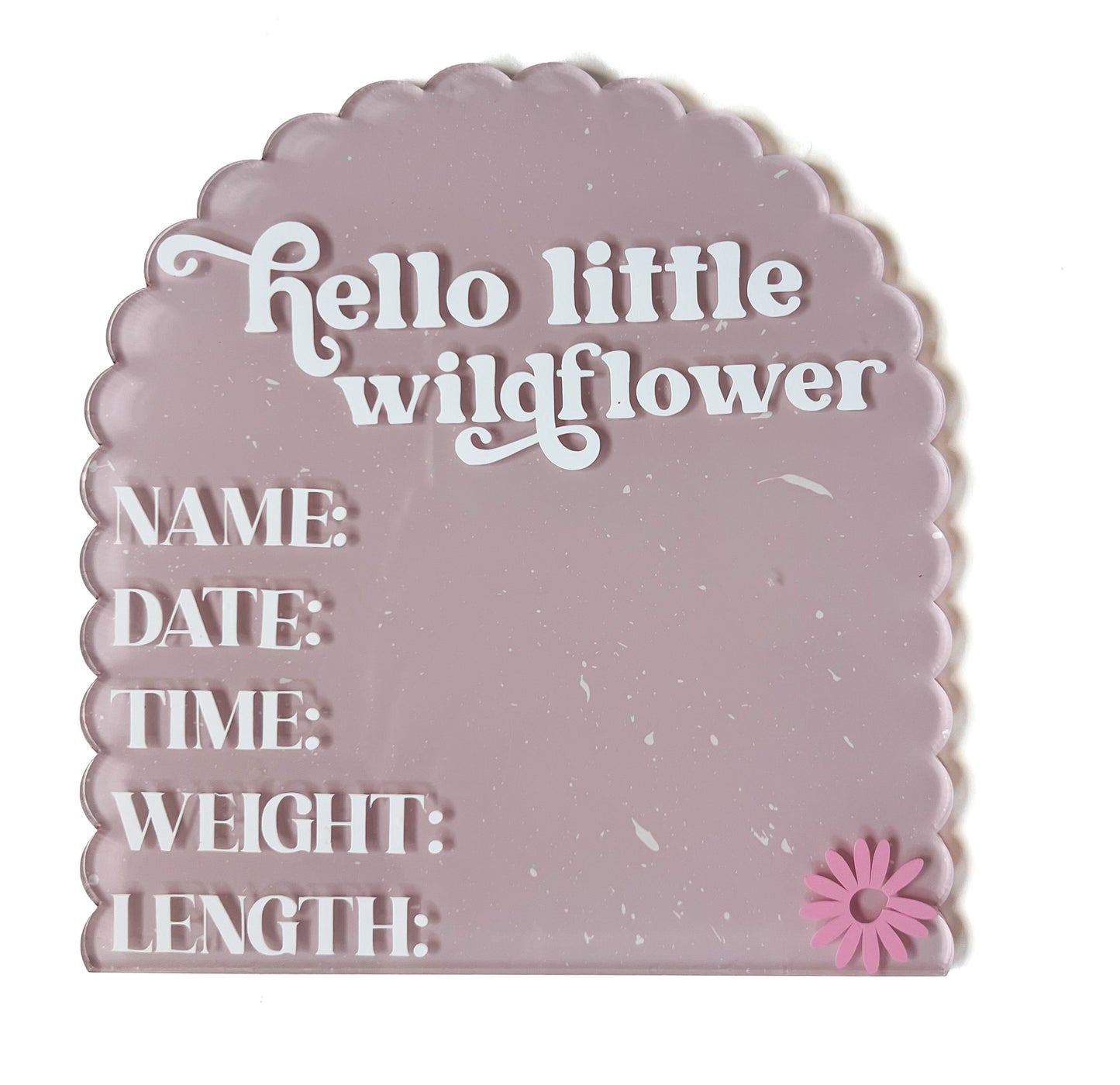 Scalloped Arch Birth Detail plaque