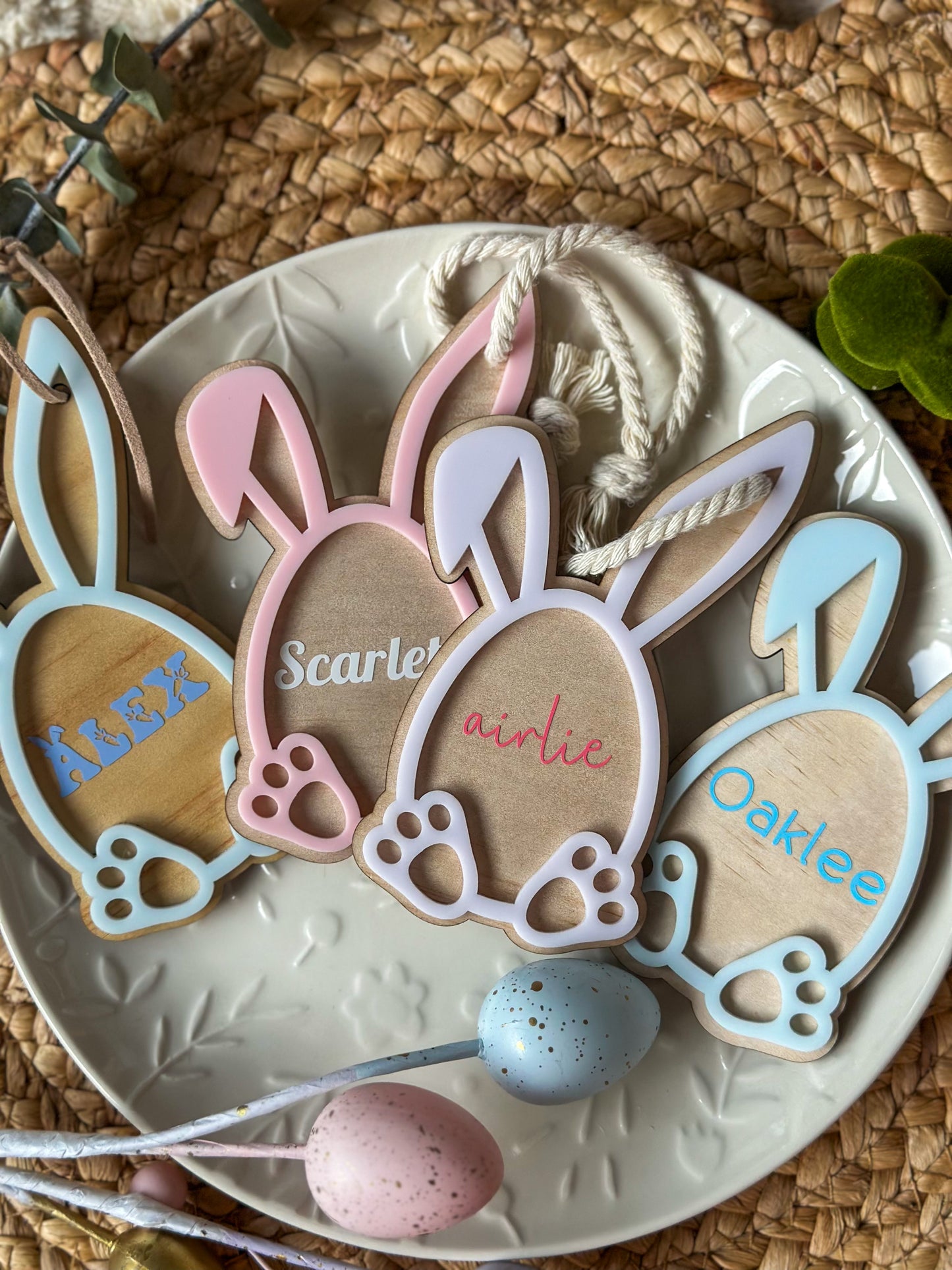 Personalised Bunny Easter Tag