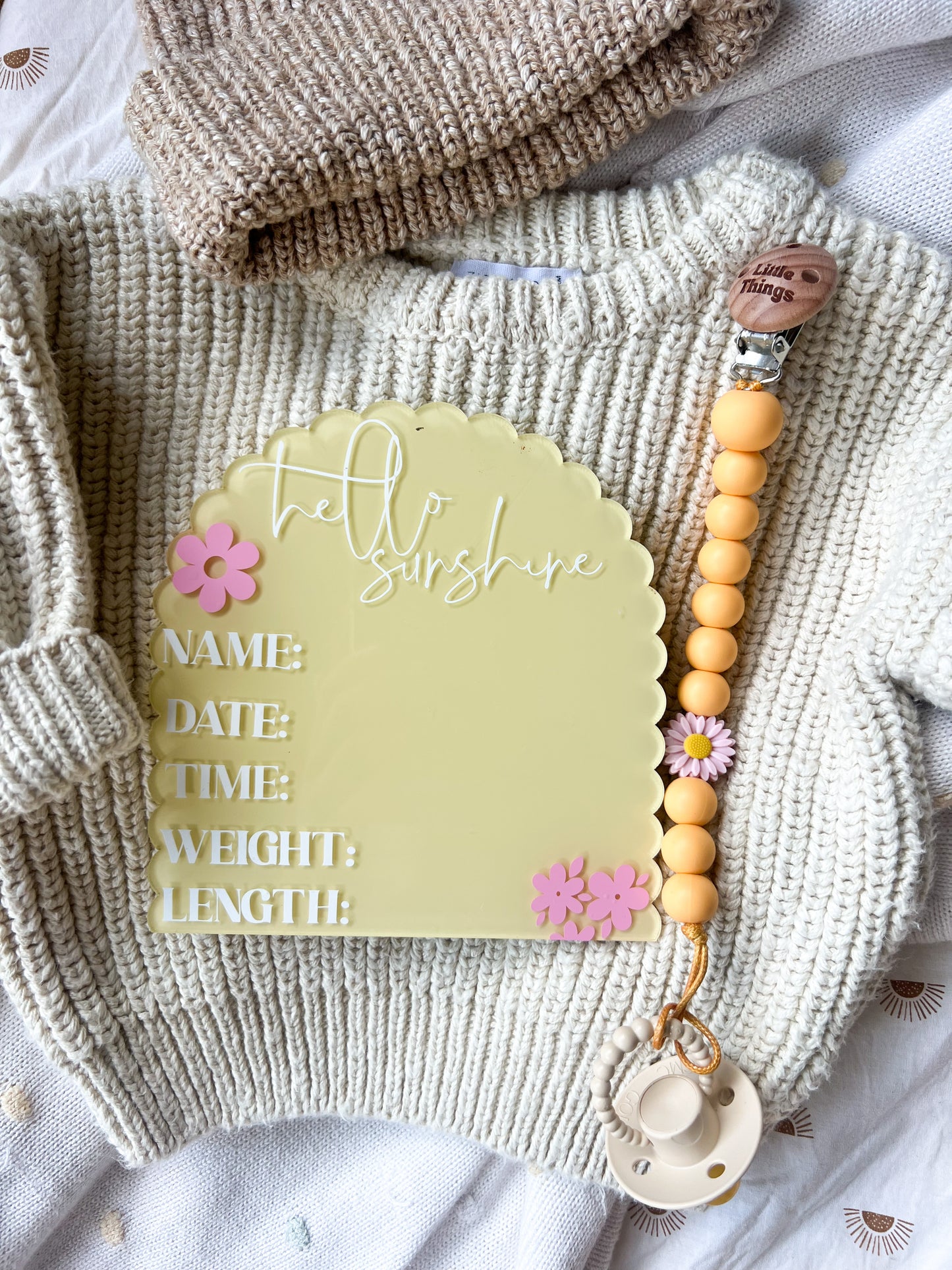 Scalloped Arch Birth Detail plaque