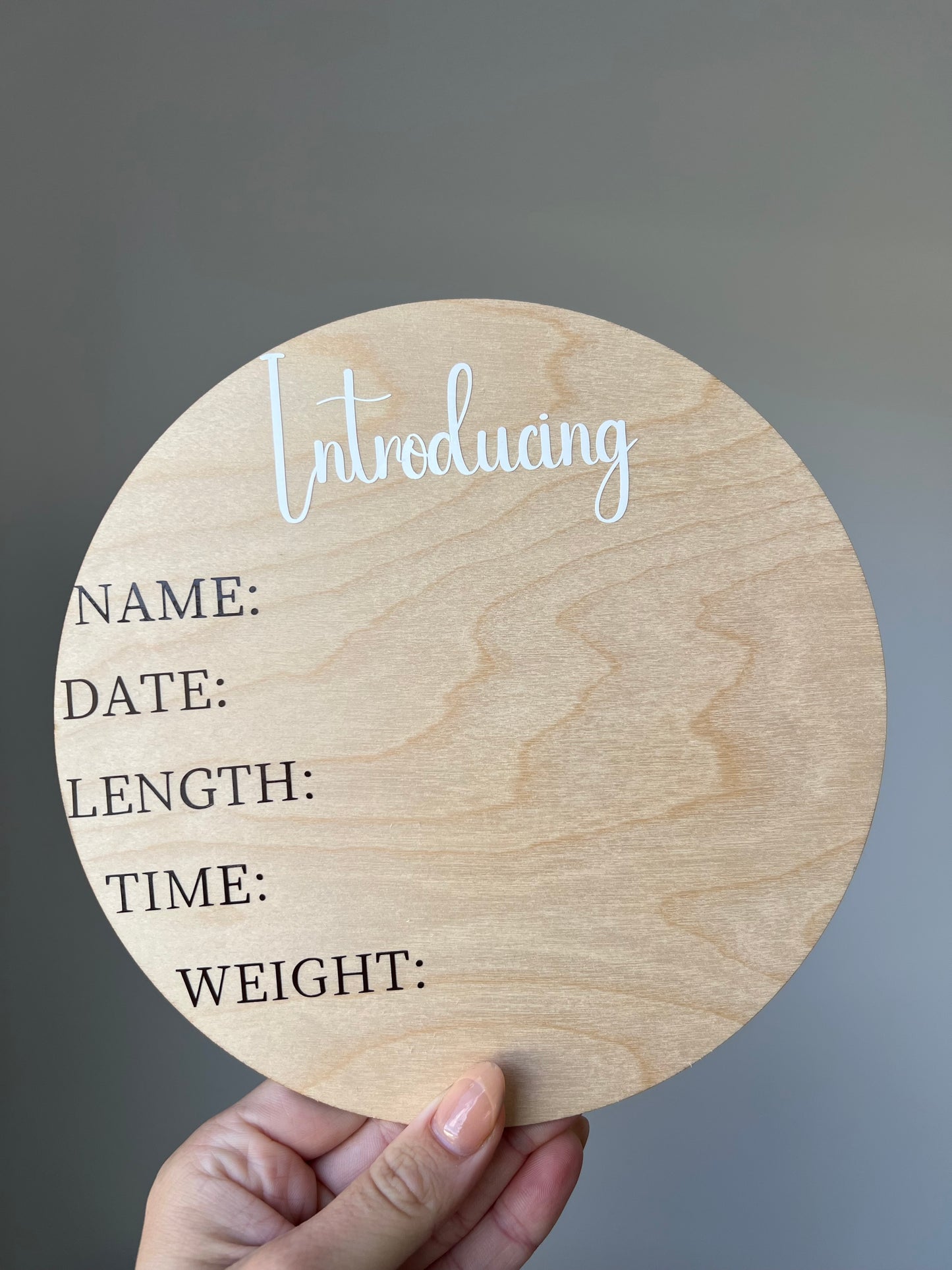 Timber birth annoucements