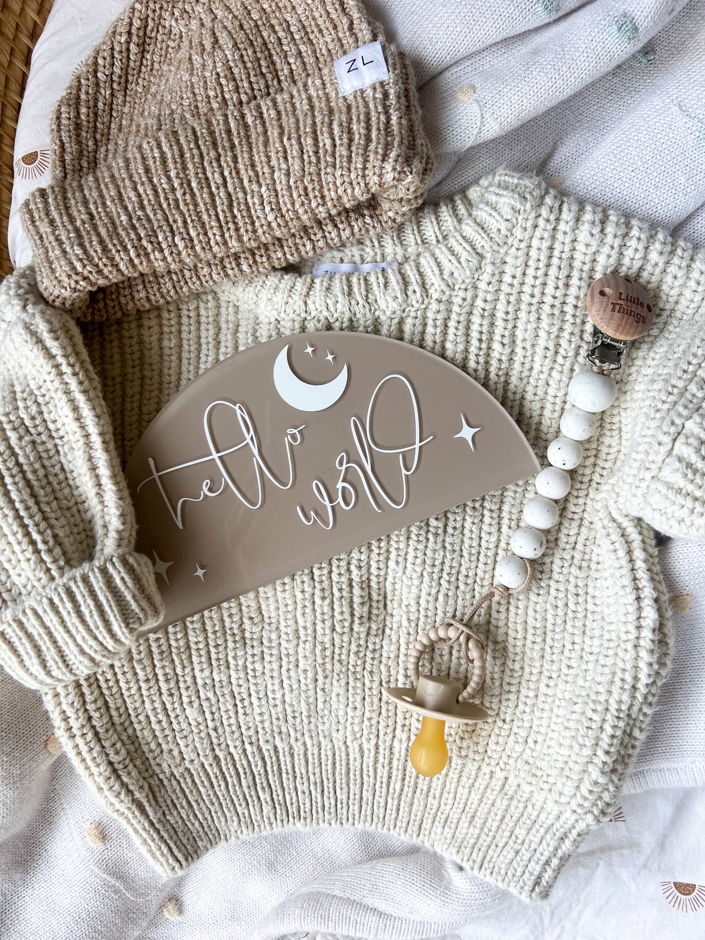 Semi Circle Birth Annoucement