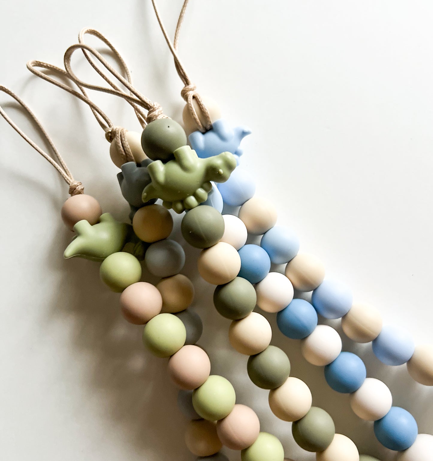 Personalized Dino Dummy Clip & Teething Ring Bundle