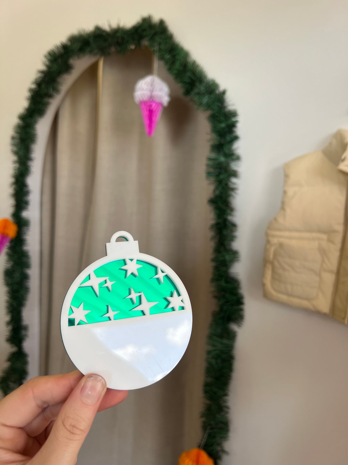 Personalised ‘starry nights’ bauble collection