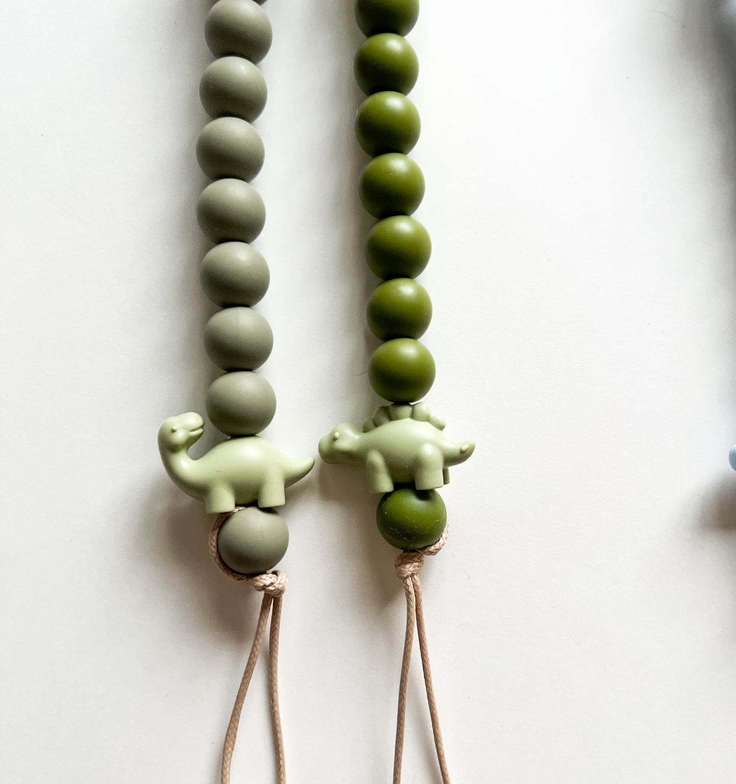 Personalized Dino Dummy Clip & Teething Ring Bundle