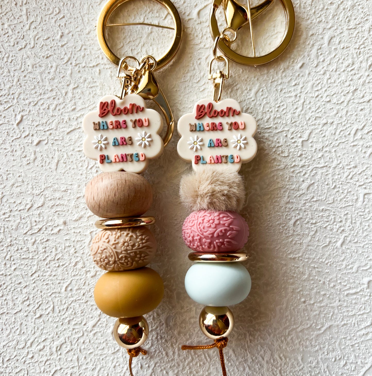 'Bloom Where You Are Planted' Keychains
