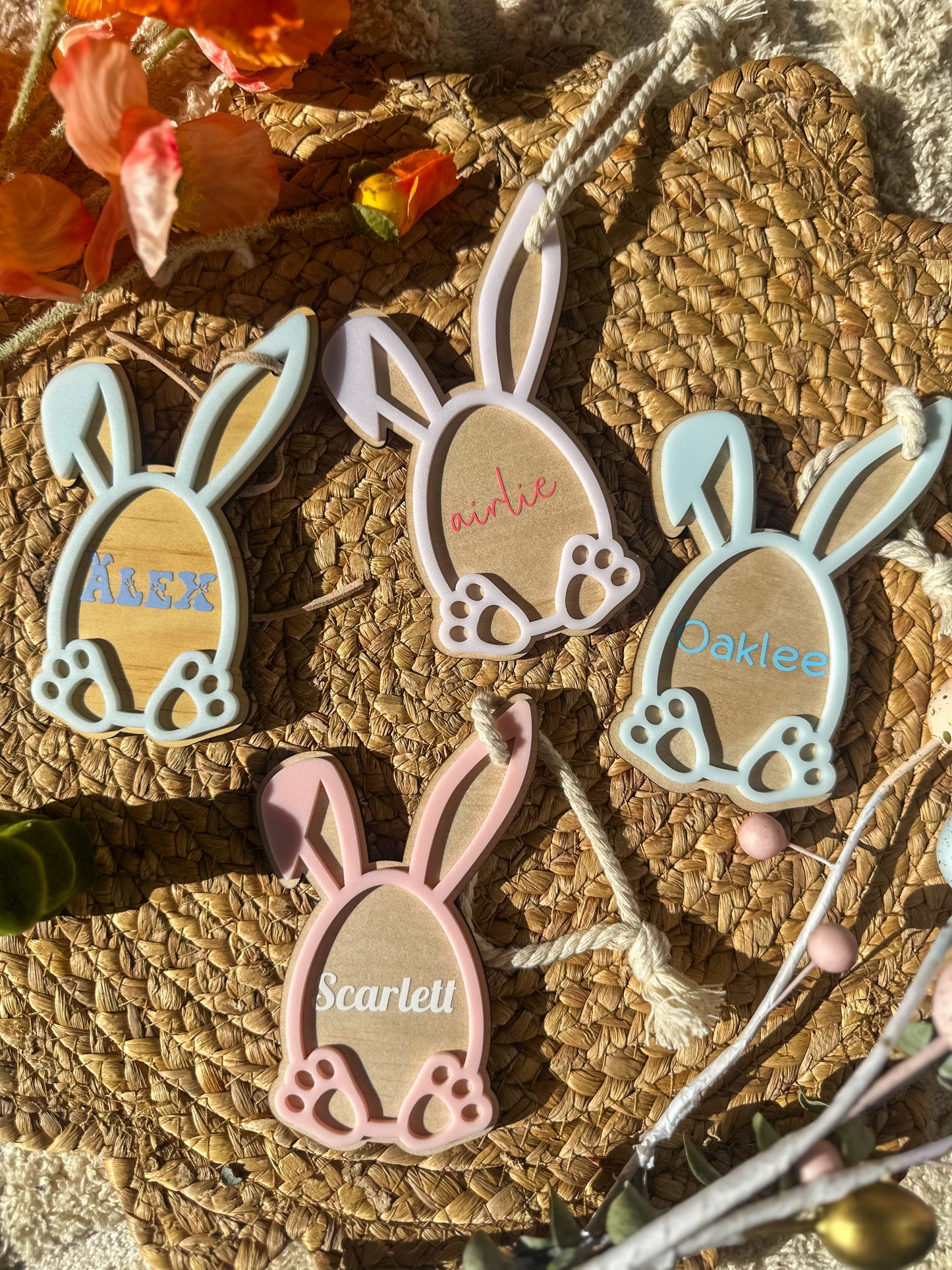 Personalised Bunny Easter Tag