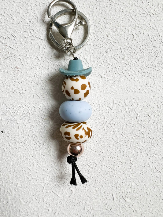 Eggshell Blue Country Keychain