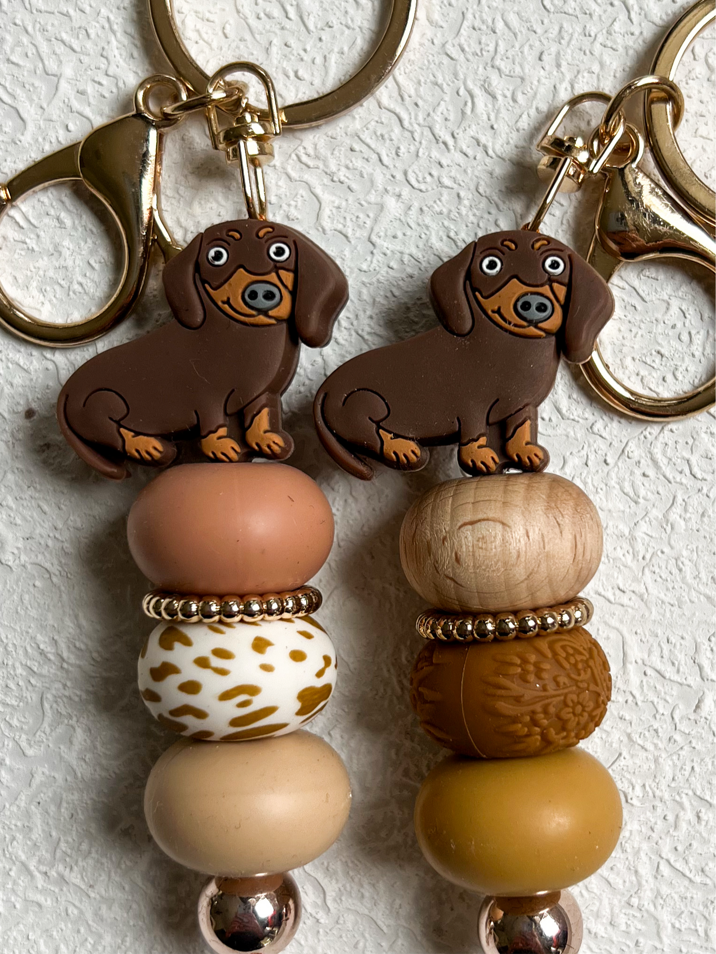 Chocolate Dachshund Keychain