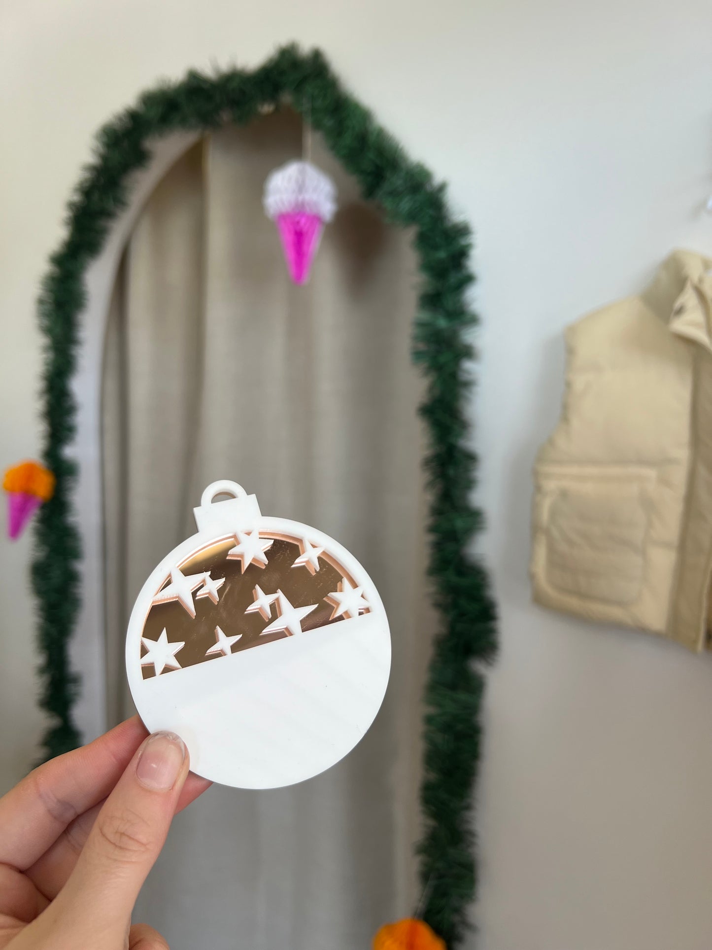Personalised ‘starry nights’ bauble collection