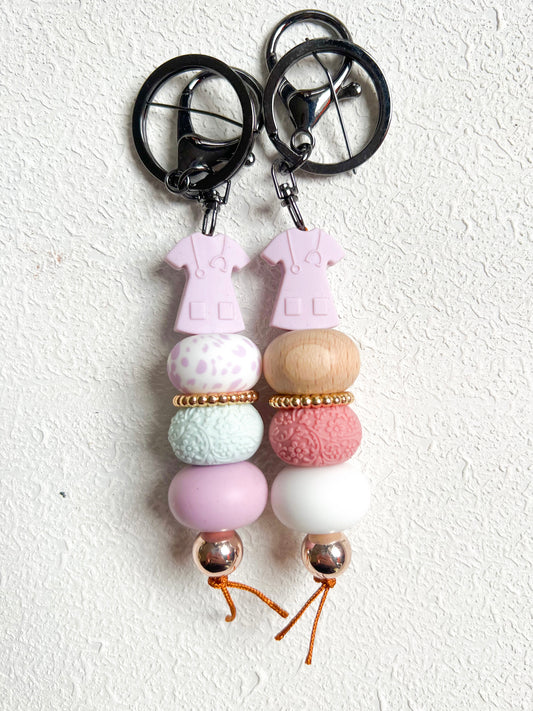 Purple Scrubs Keychain