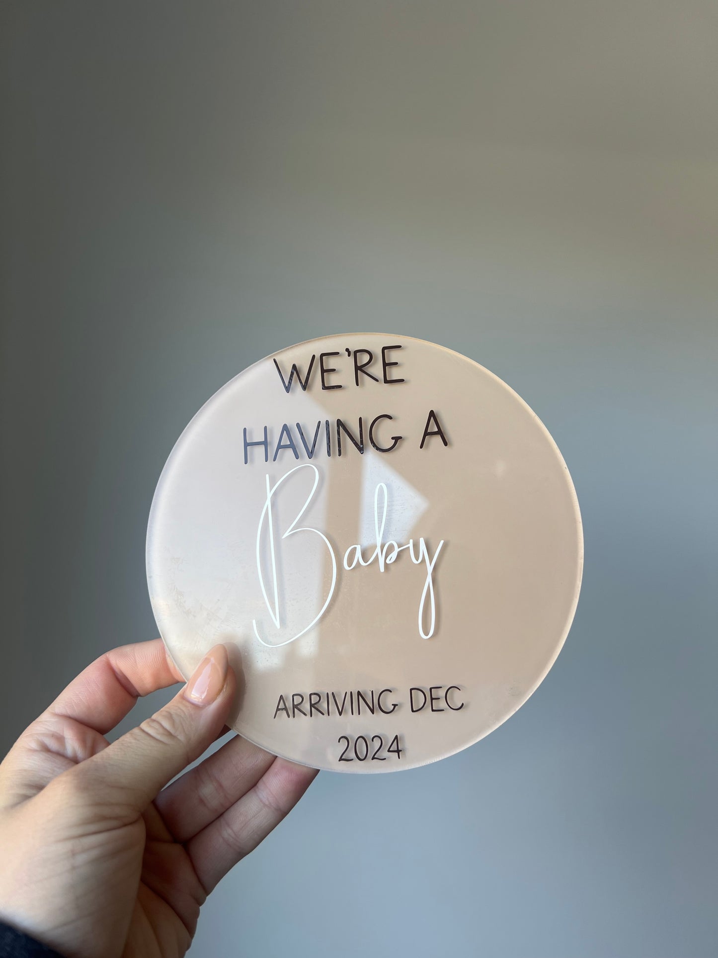 We’re having a baby pregnancy announcement