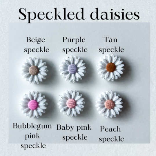 Personalised Daisy Dummy Clip & Teething Ring Bundle