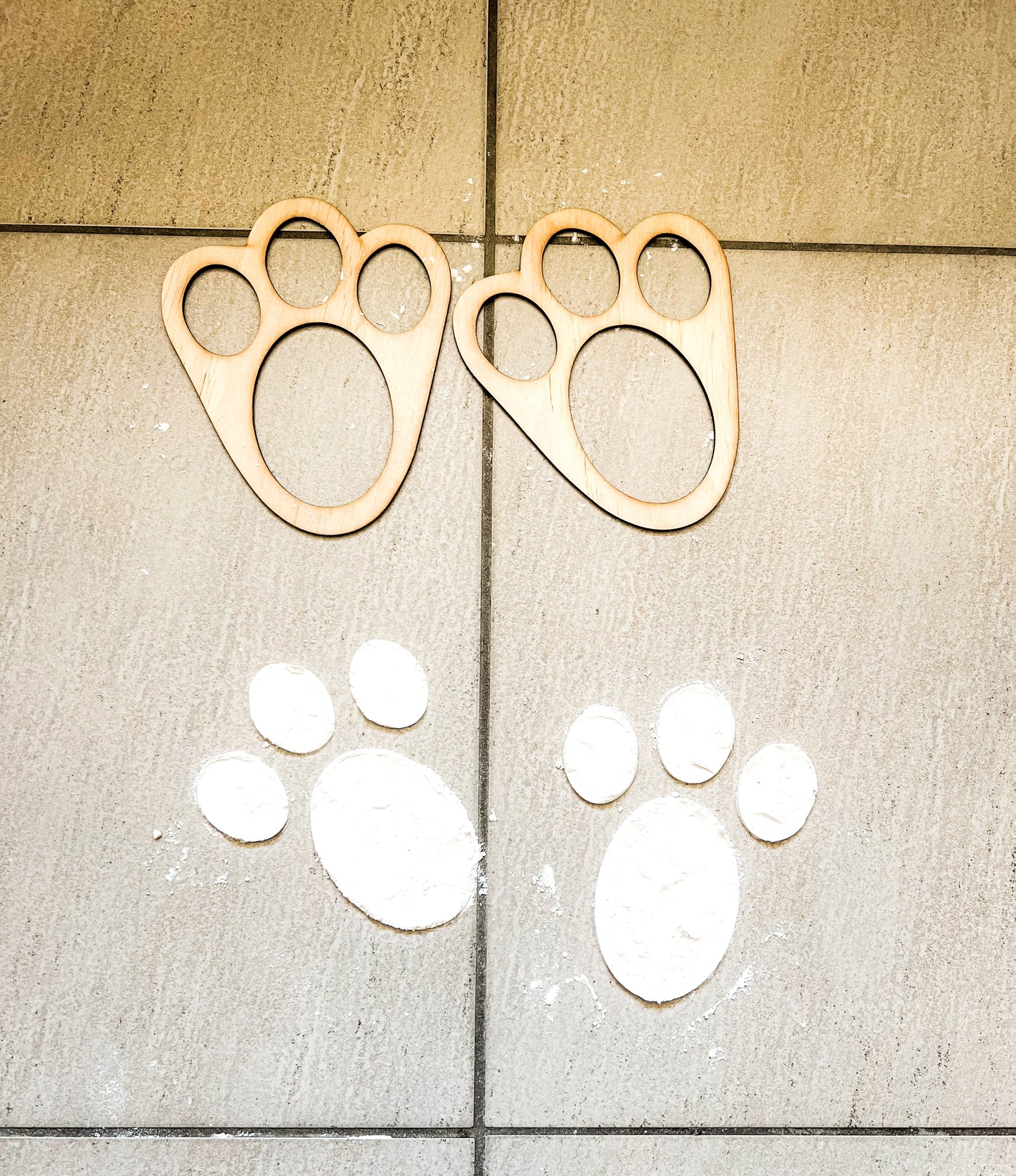 Bunny Feet Stencils