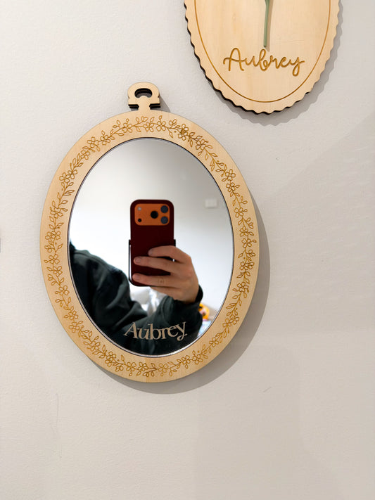 Personalised Floral Mirror