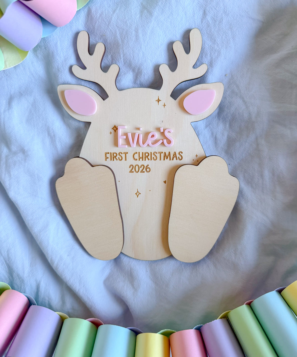 Little Reindeer’s First Christmas Plaque