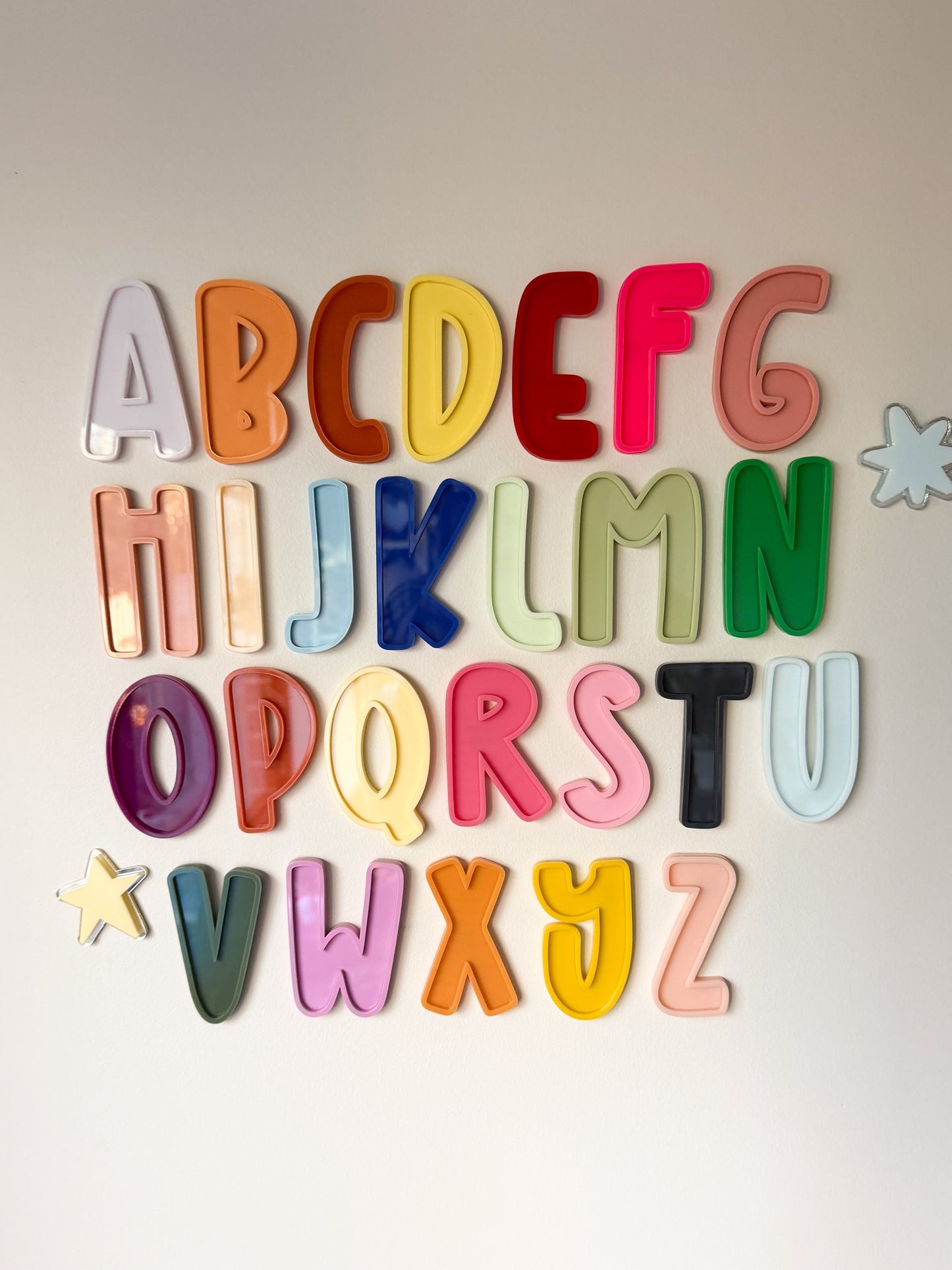 3d vintage letter alphabet set