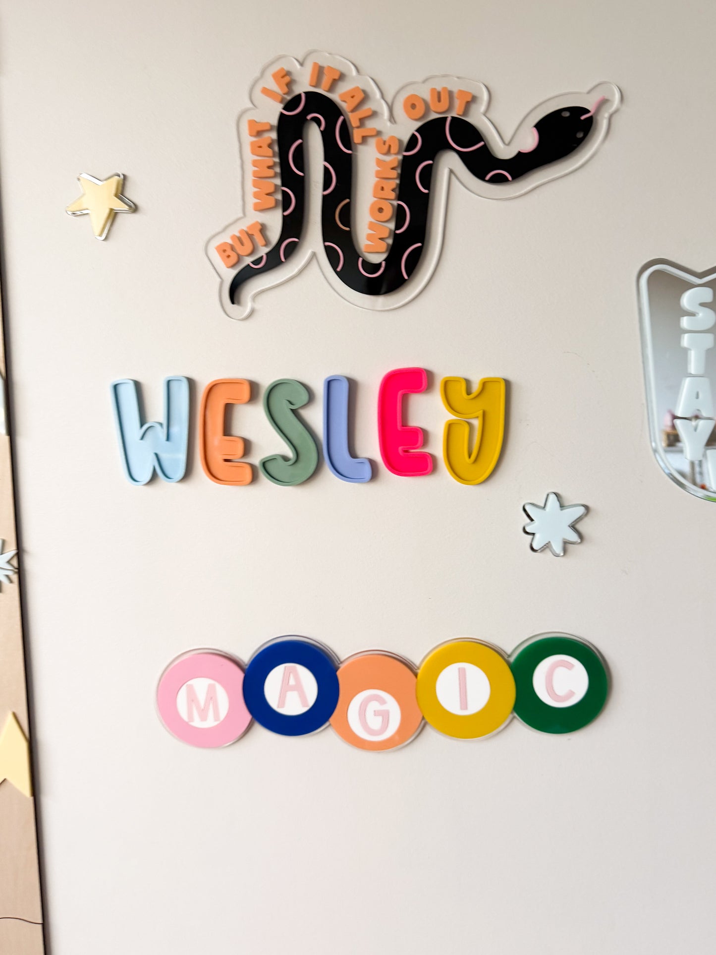 3D VINTAGE ACRYLIC BUBBLE LETTERS