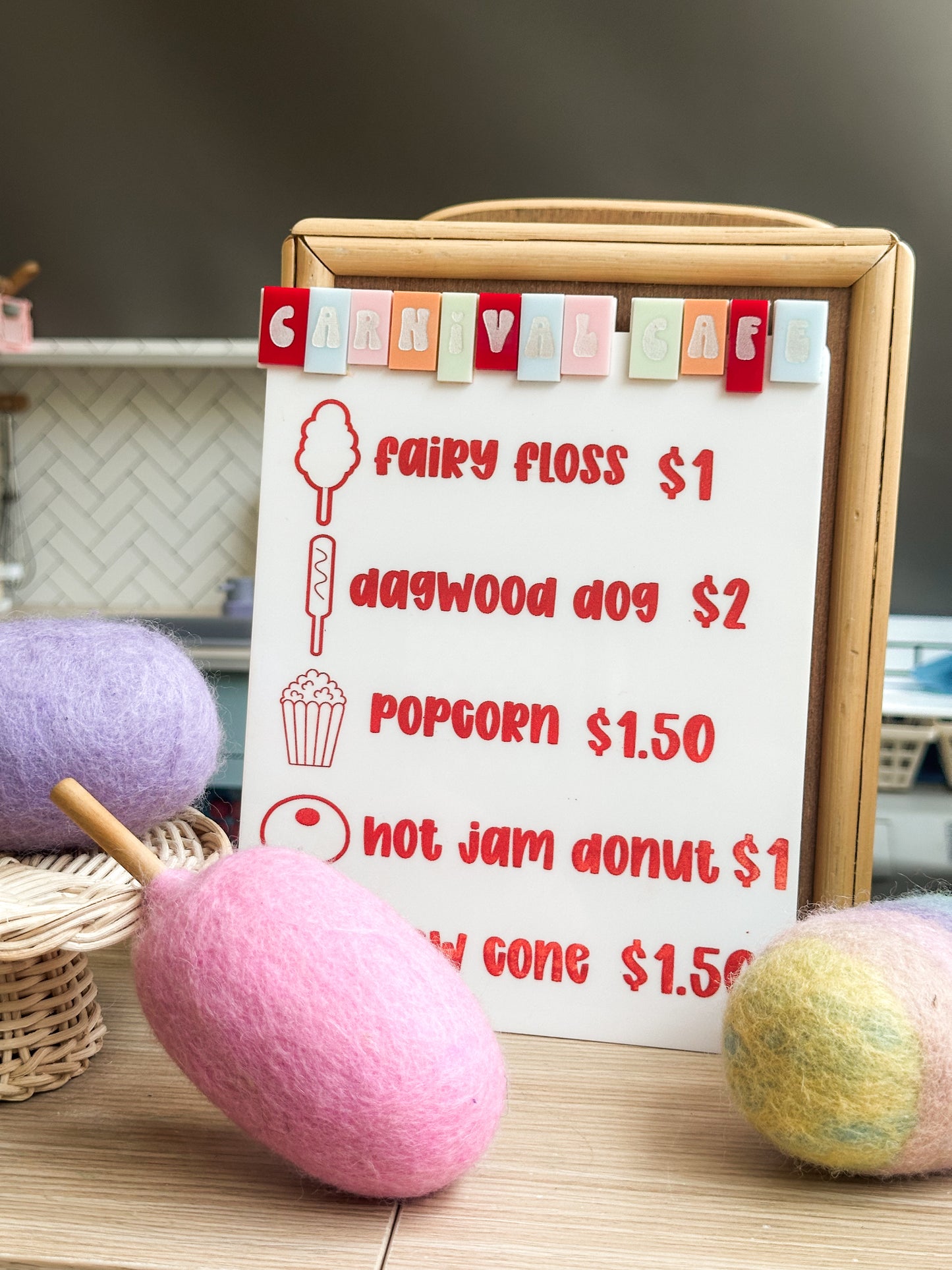 Carnival cafe menu