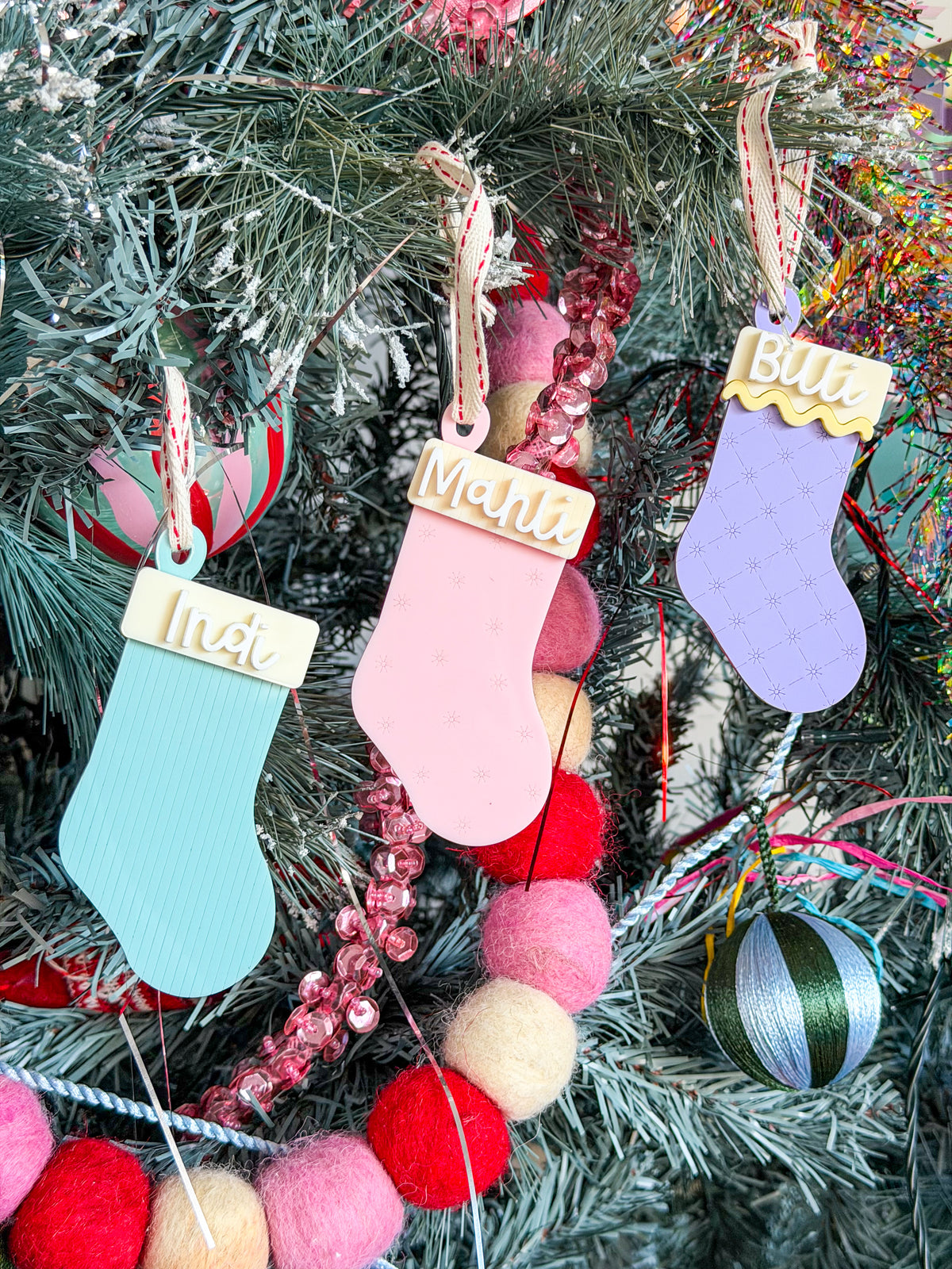 The Mini Merry Stocking – Personalised Christmas Ornament