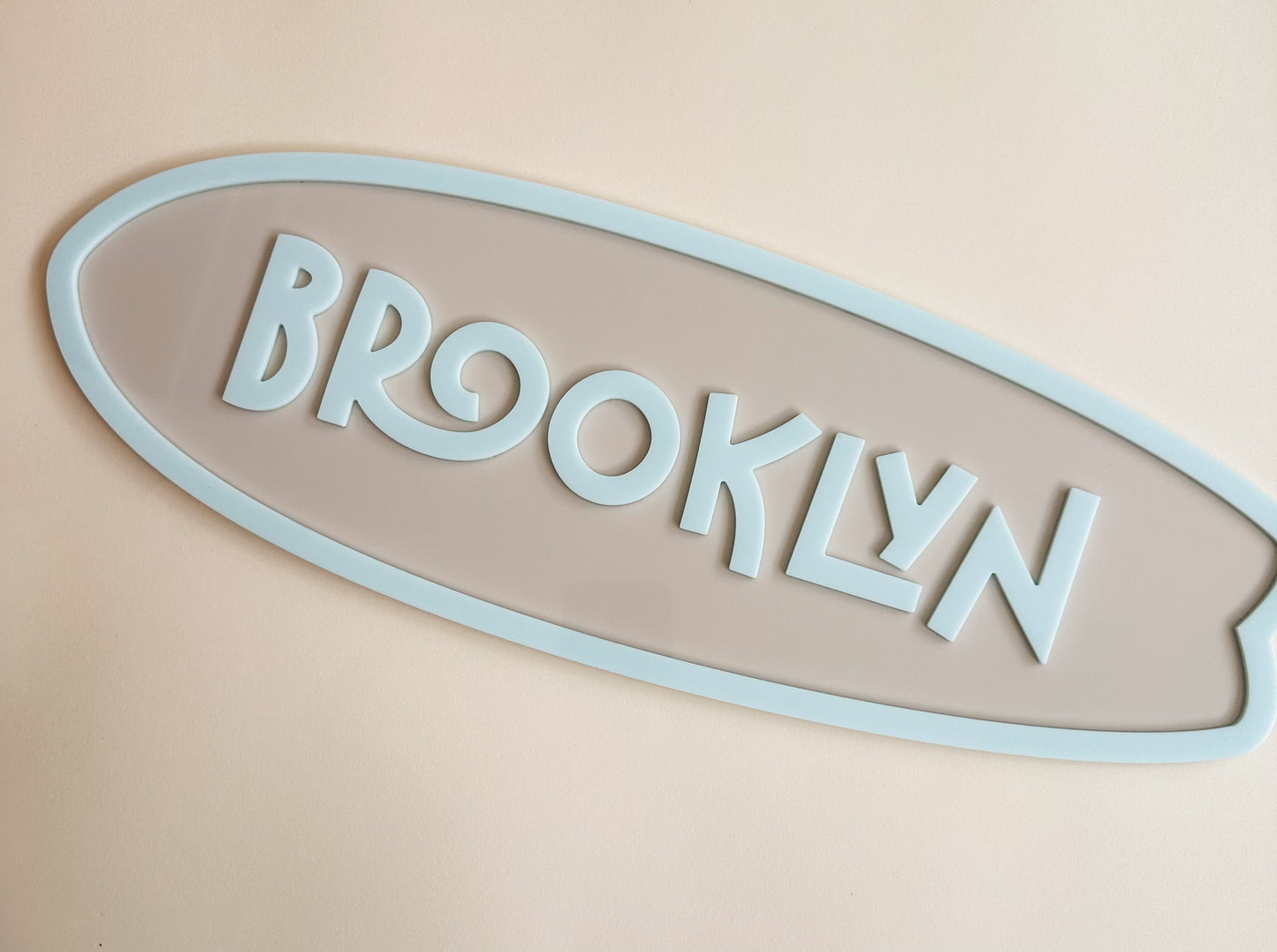 Surf Board kids name sign