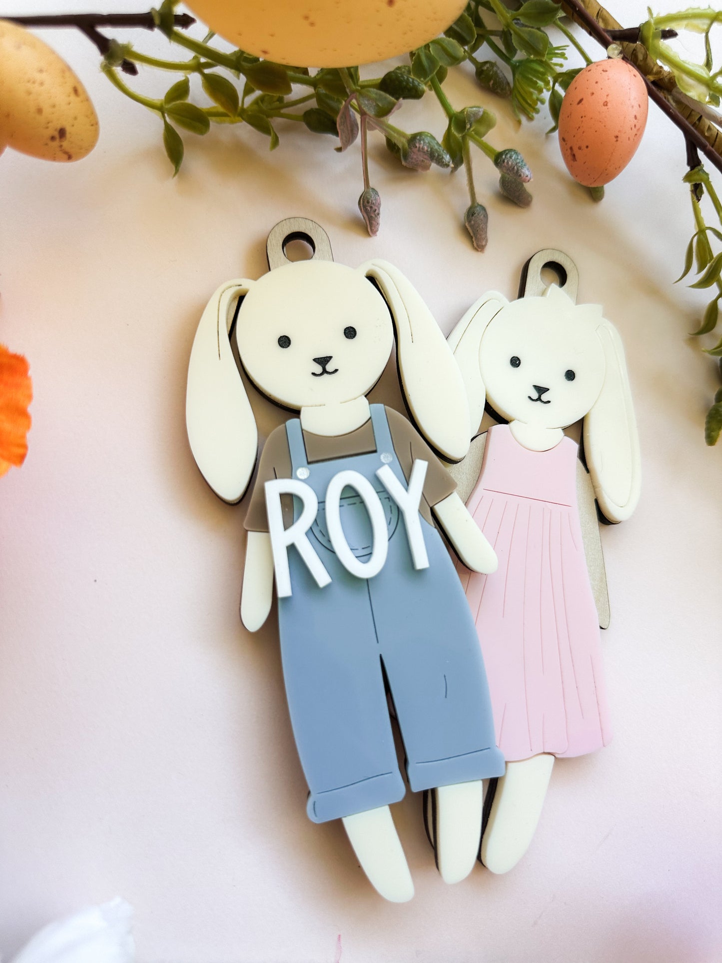 Personalised bunny tags