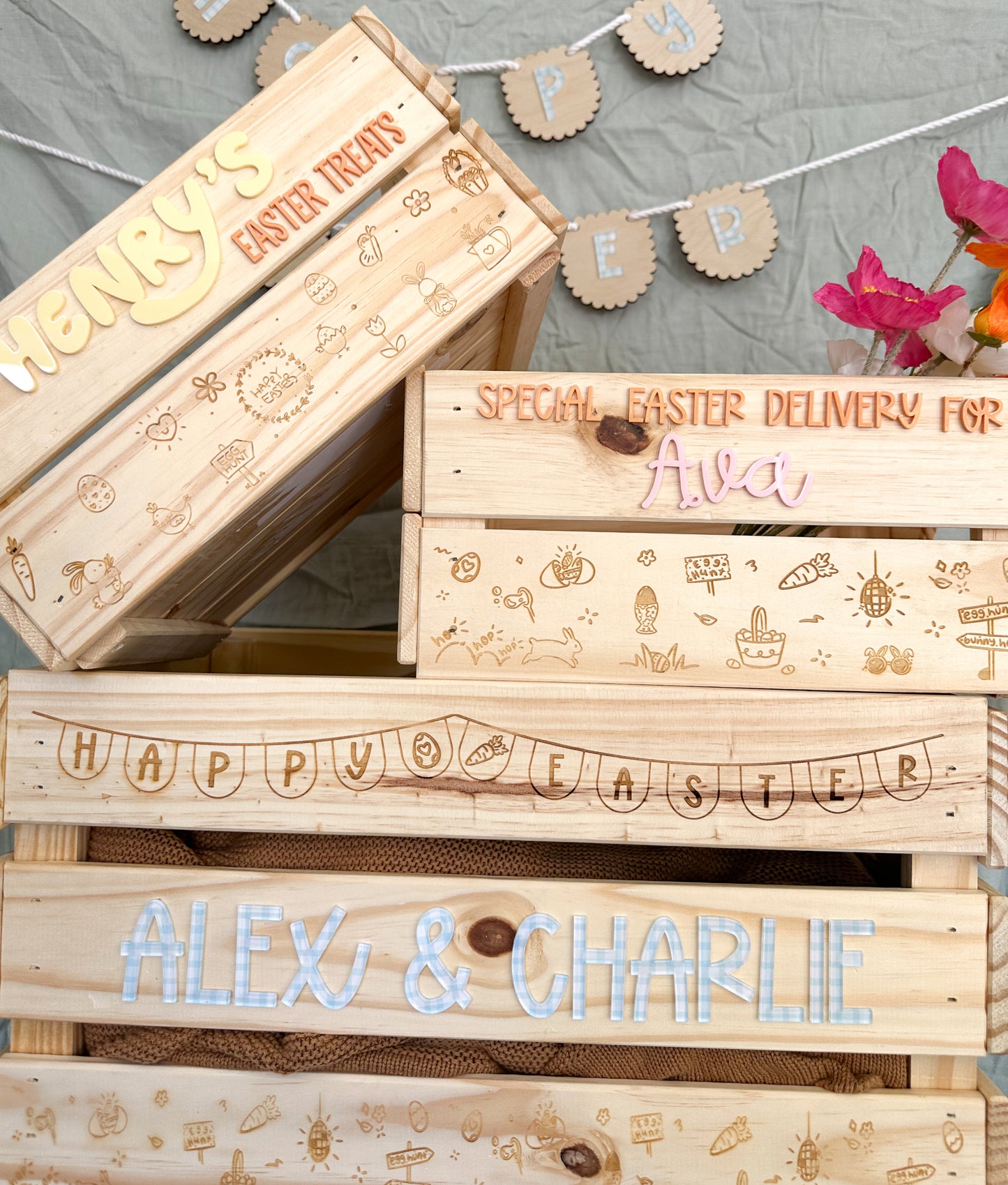 Personalised Easter crate | Standard size