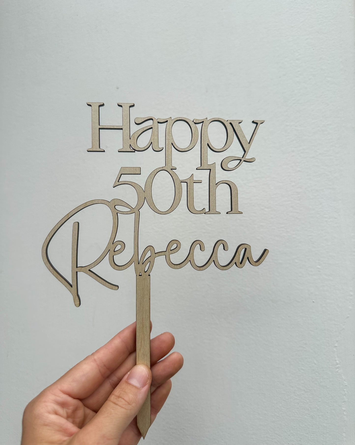 Custom Acrylic Cake Topper