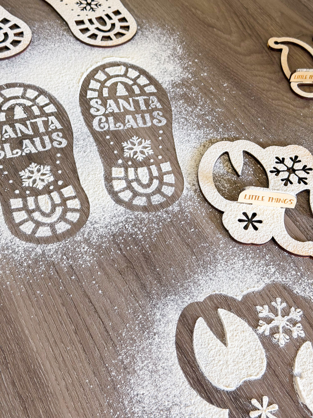 North Pole Footprint Makers — Christmas Stencils