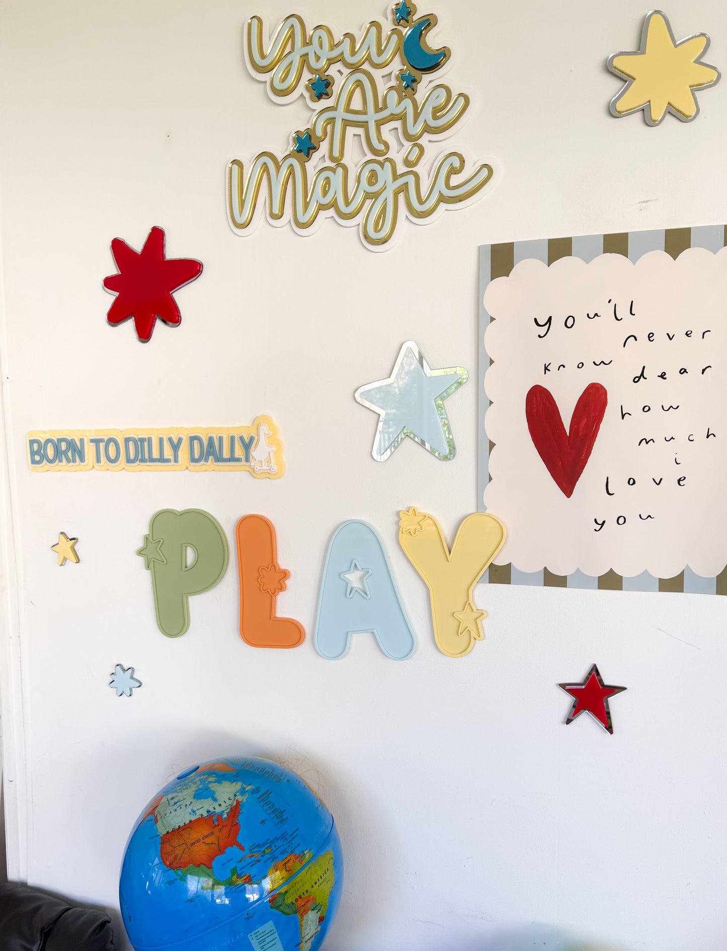 Starburst Double Layered Star Decals