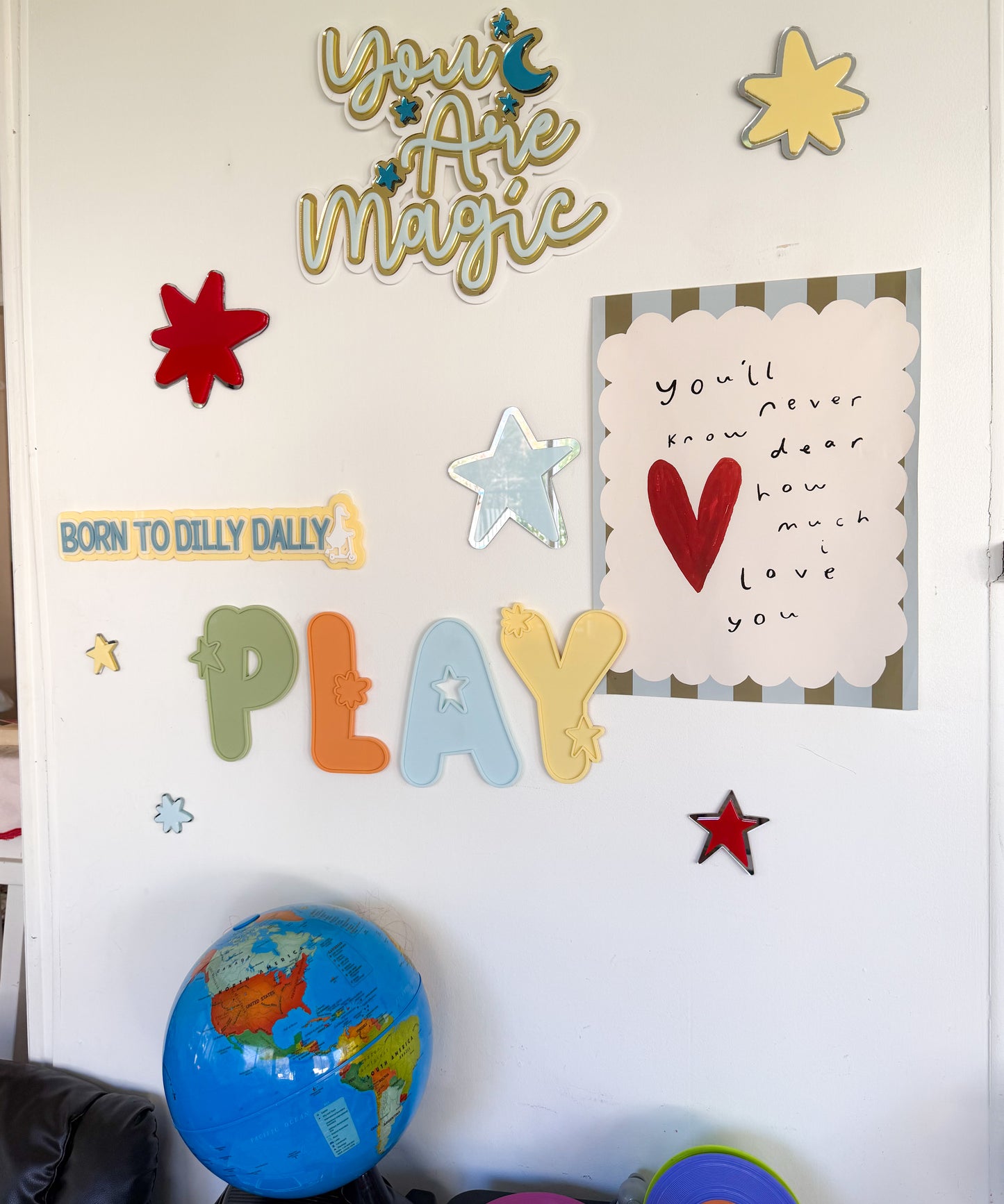Starburst Double Layered Star Decals