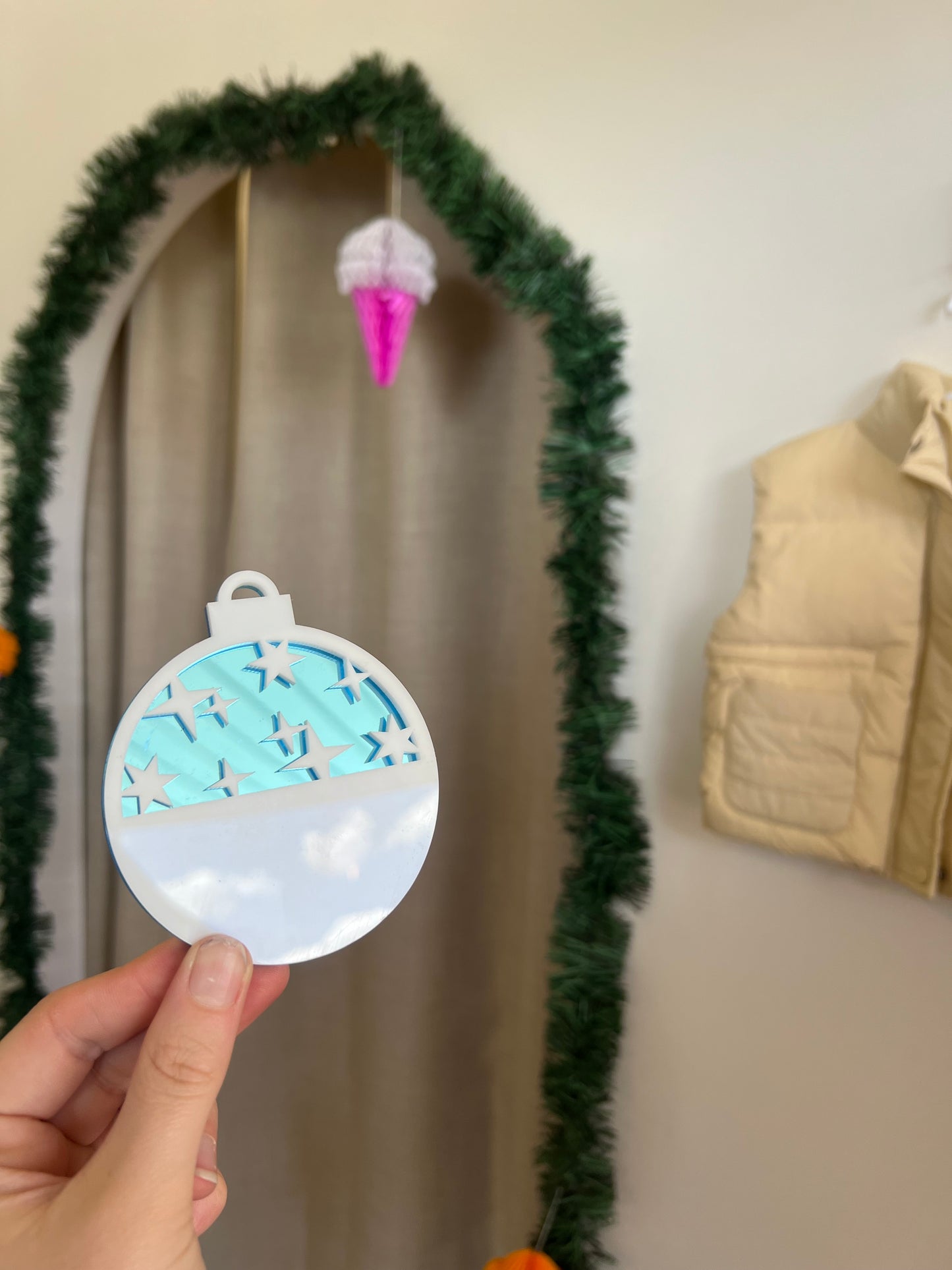 Personalised ‘starry nights’ bauble collection