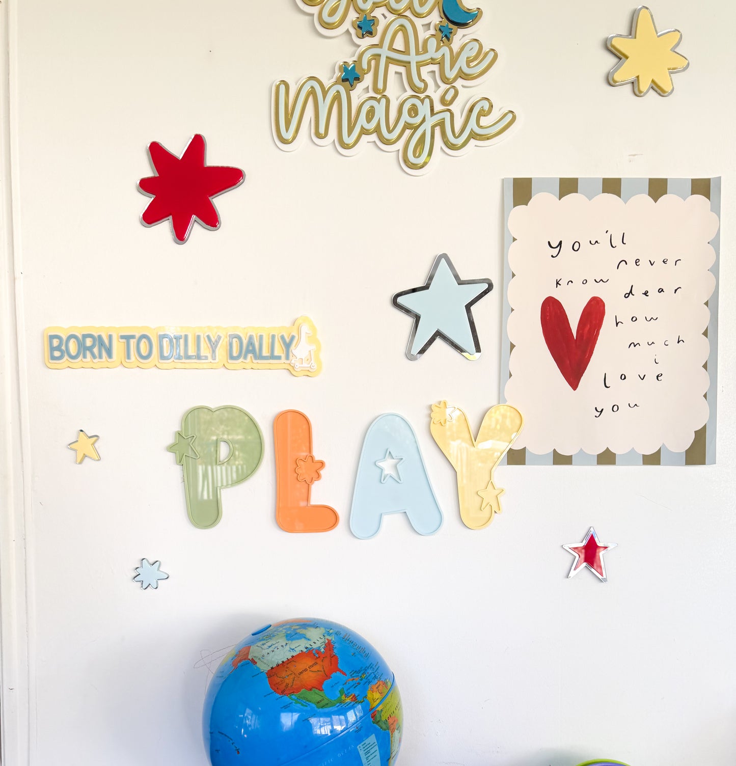Starburst Double Layered Star Decals