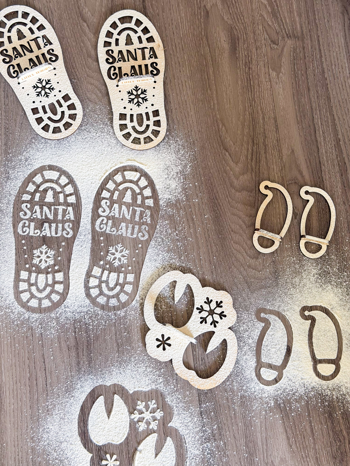 North Pole Footprint Makers — Christmas Stencils