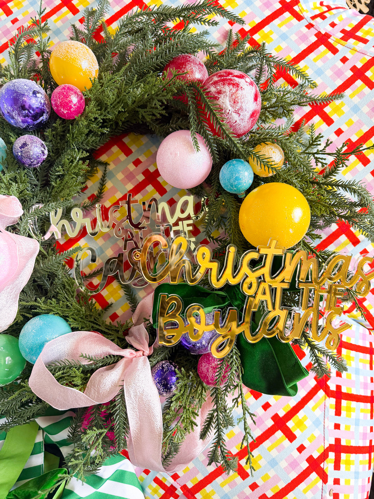 Personalised Wreath Plaque