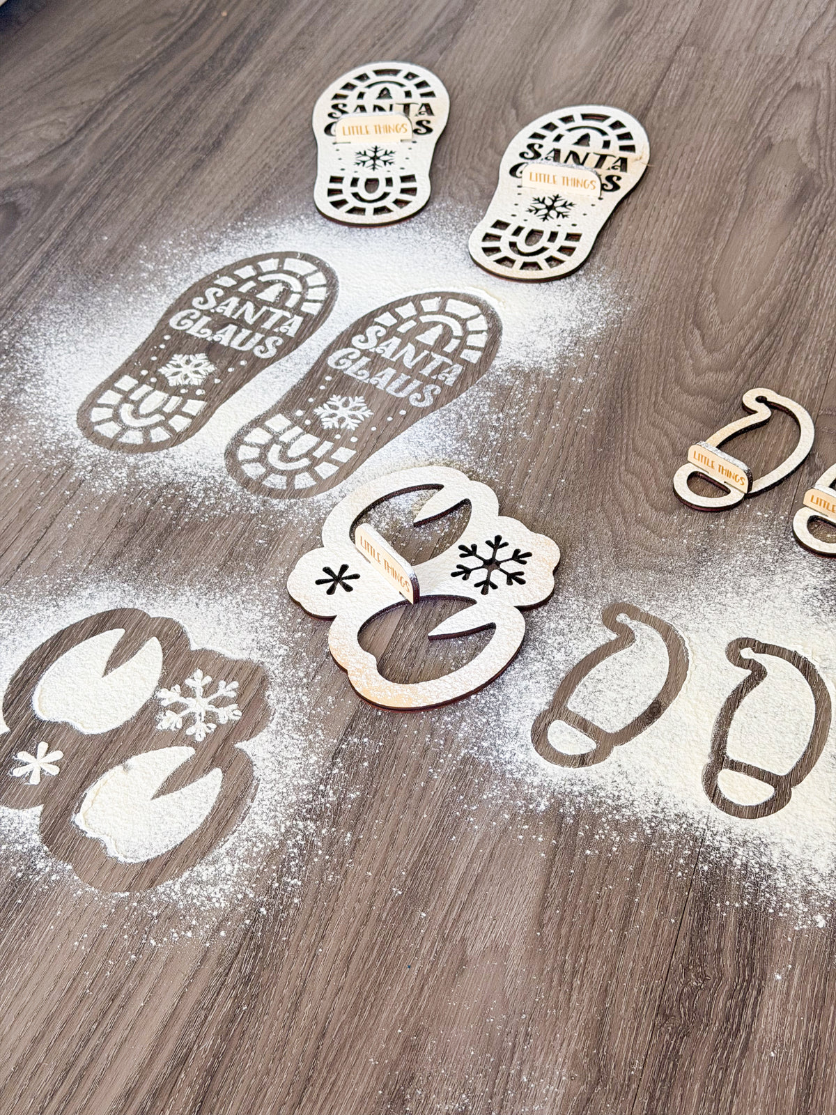 North Pole Footprint Makers — Christmas Stencils