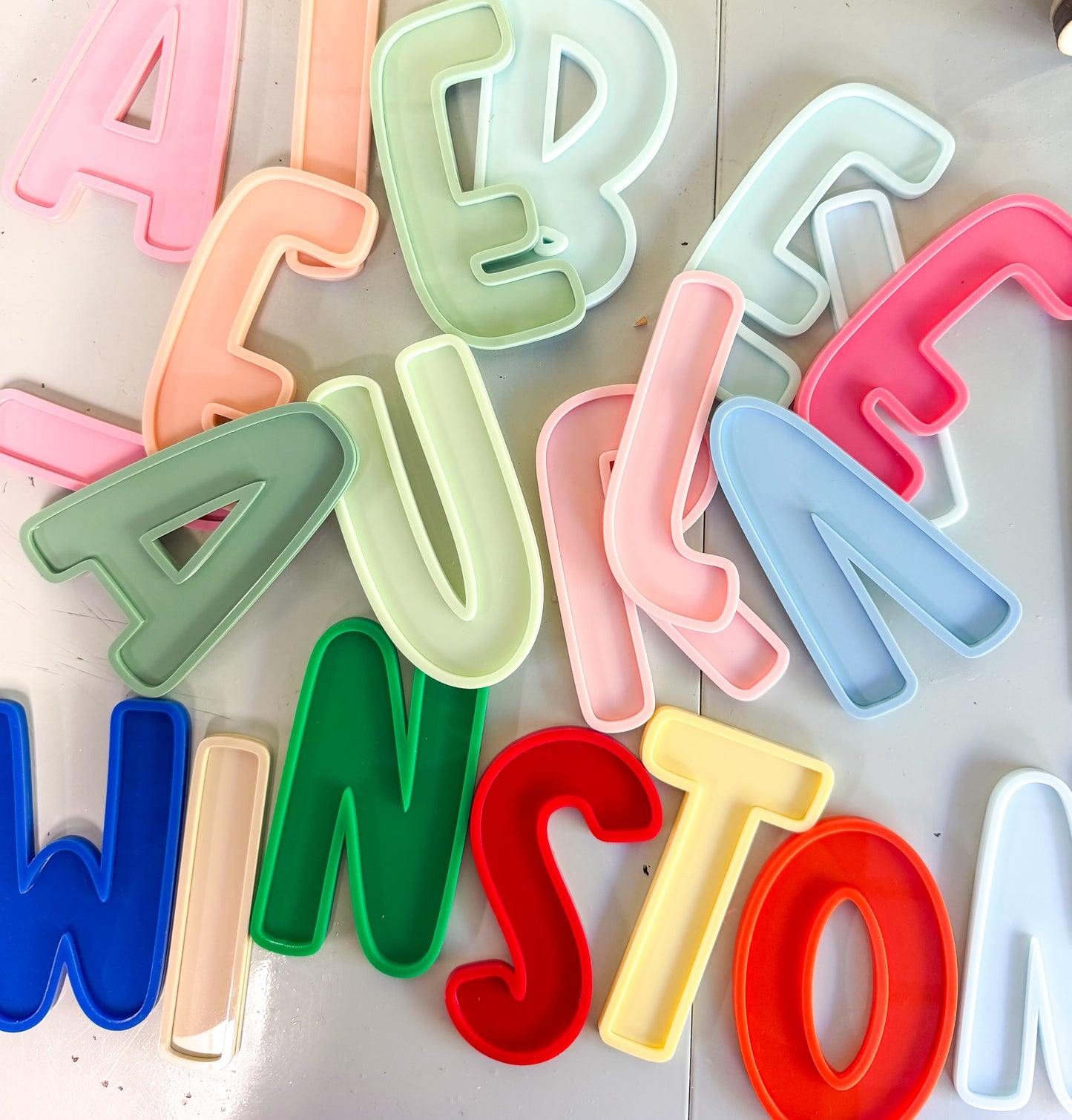 3D VINTAGE ACRYLIC BUBBLE LETTERS