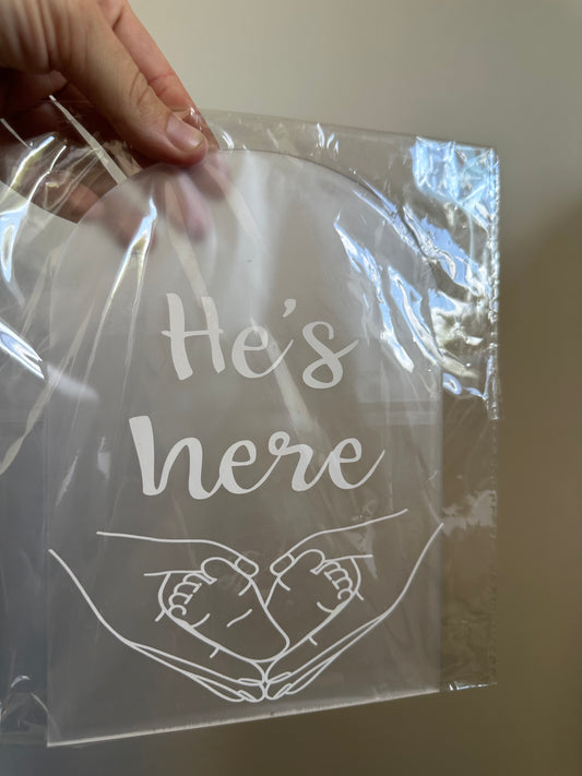 He’s here
