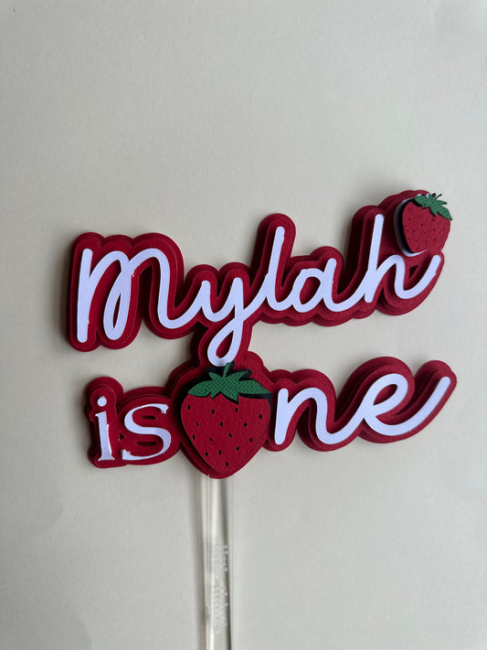 DISCOUNTED SMALL CUSTOM CAKE TOPPER