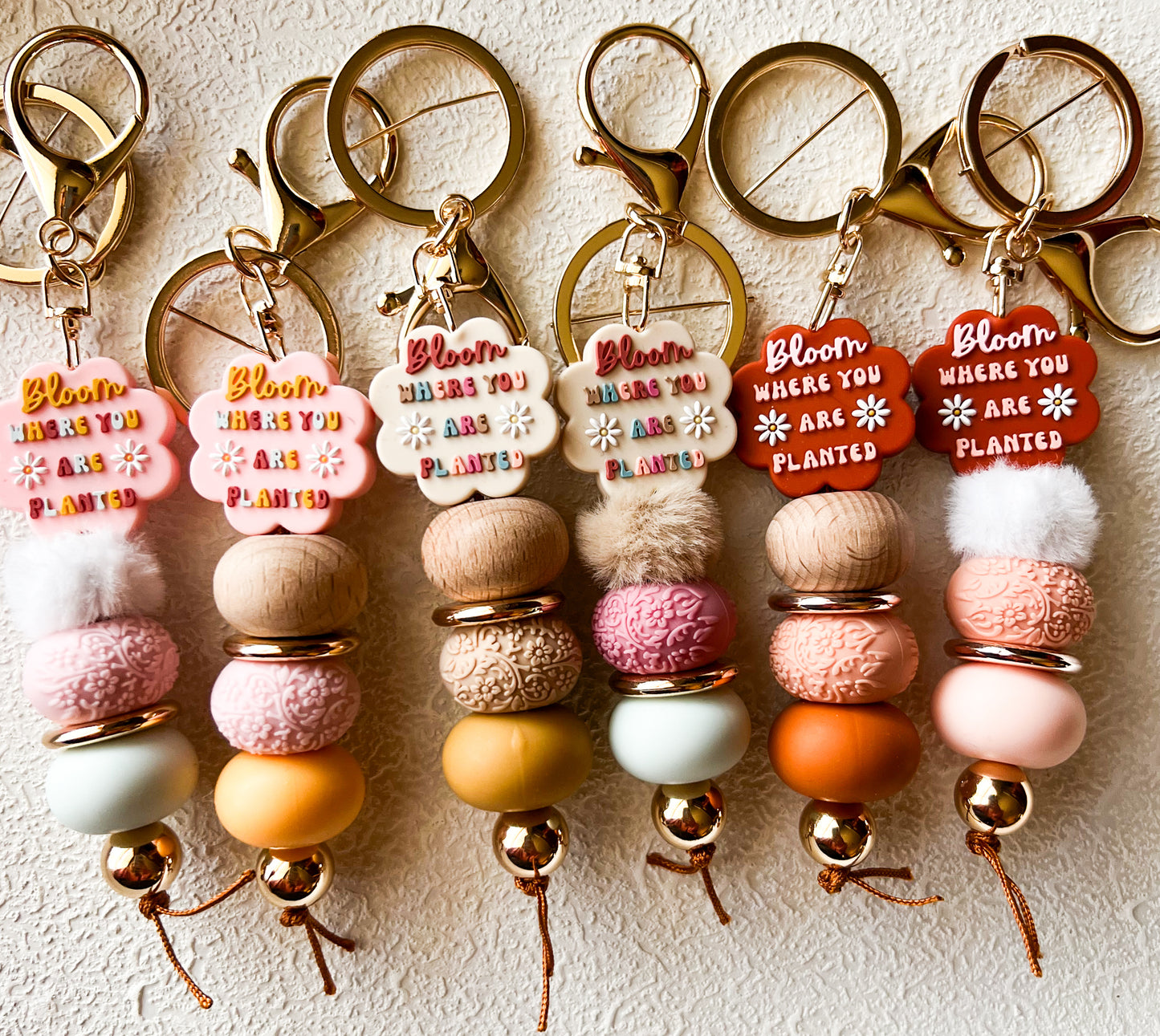 'Bloom Where You Are Planted' Keychains