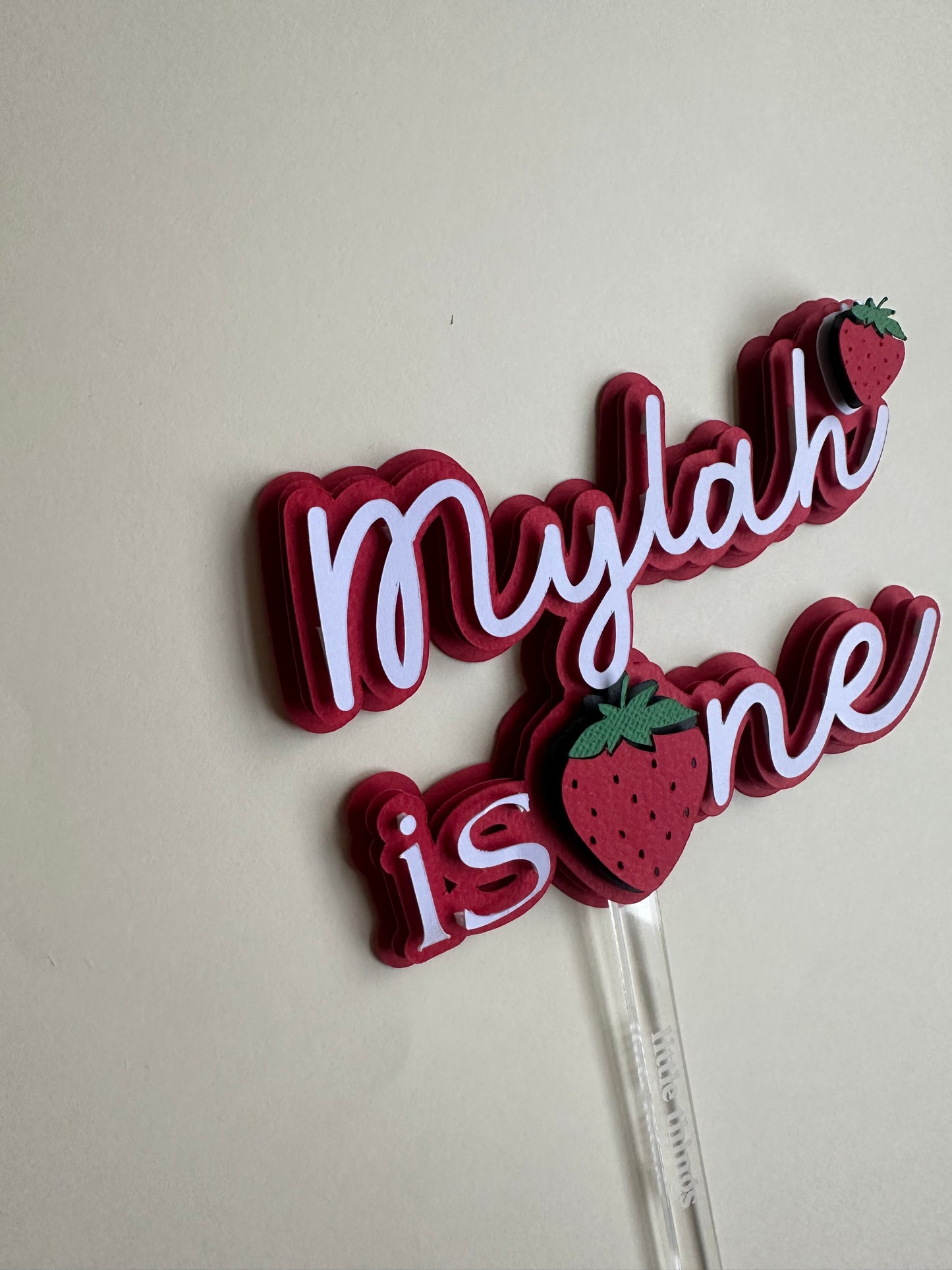 DISCOUNTED SMALL CUSTOM CAKE TOPPER