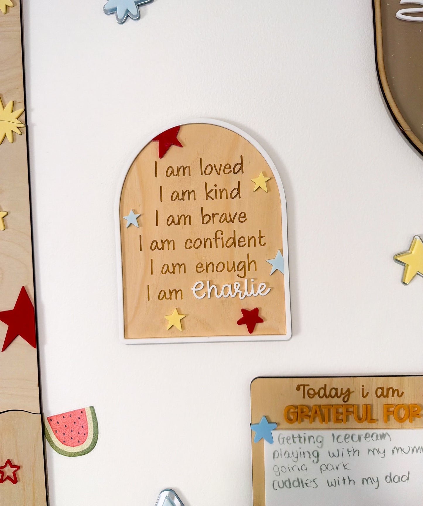 STARBURST Affirmation plaque