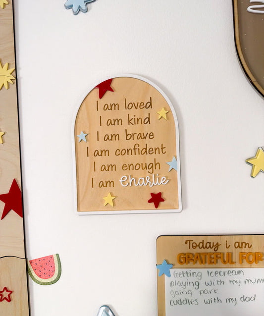 STARBURST Affirmation plaque